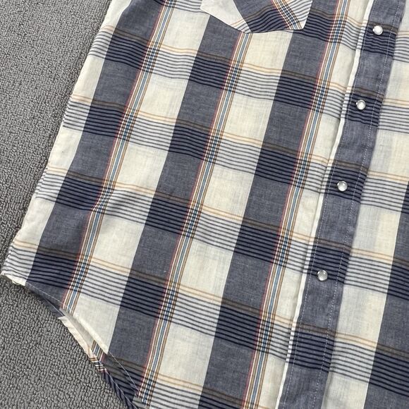 Vintage Chute 1 Shirt Adult Extra Large Plaid Pearl Snap Button Up Western Men's - Picture 7 of 15